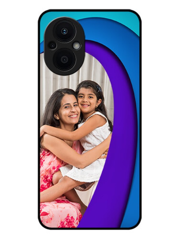 Custom Oppo F21s Pro 5G Photo Printing on Glass Case - Simple Pattern Design