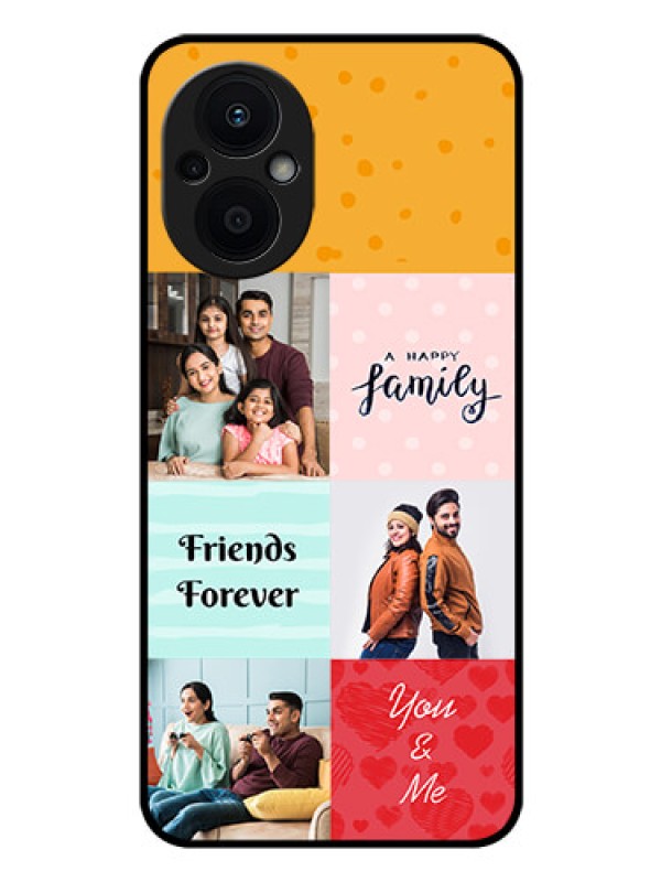 Custom Oppo F21s Pro 5G Personalized Glass Phone Case - Images with Quotes Design