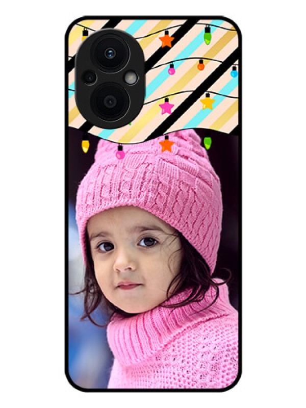Custom Oppo F21s Pro 5G Custom Glass Mobile Case - Lights Hanging Design