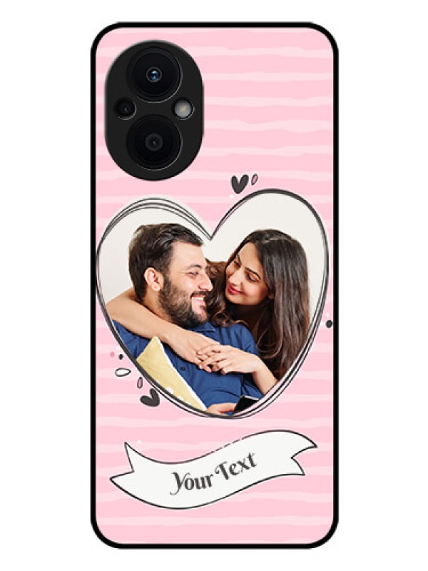 Custom Oppo F21s Pro 5G Custom Glass Phone Case - Vintage Heart Design