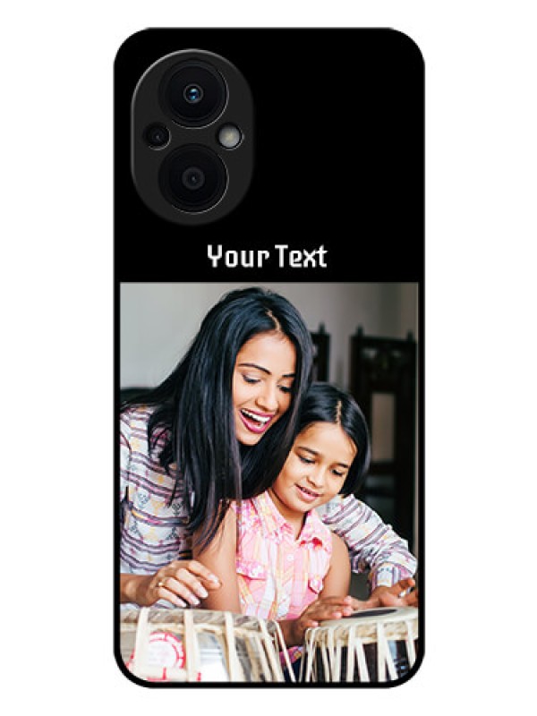 Custom Oppo F21s Pro 5G Photo with Name on Glass Phone Case