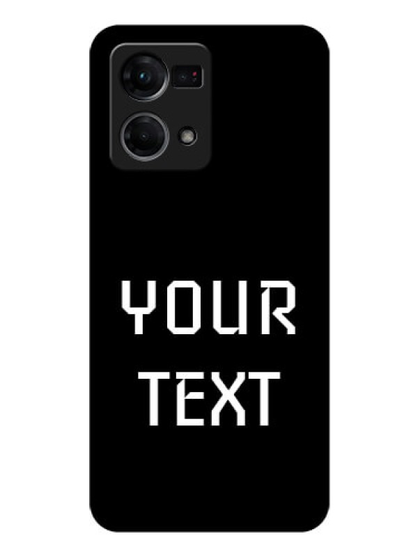 Custom Oppo F21s Pro Your Name on Glass Phone Case