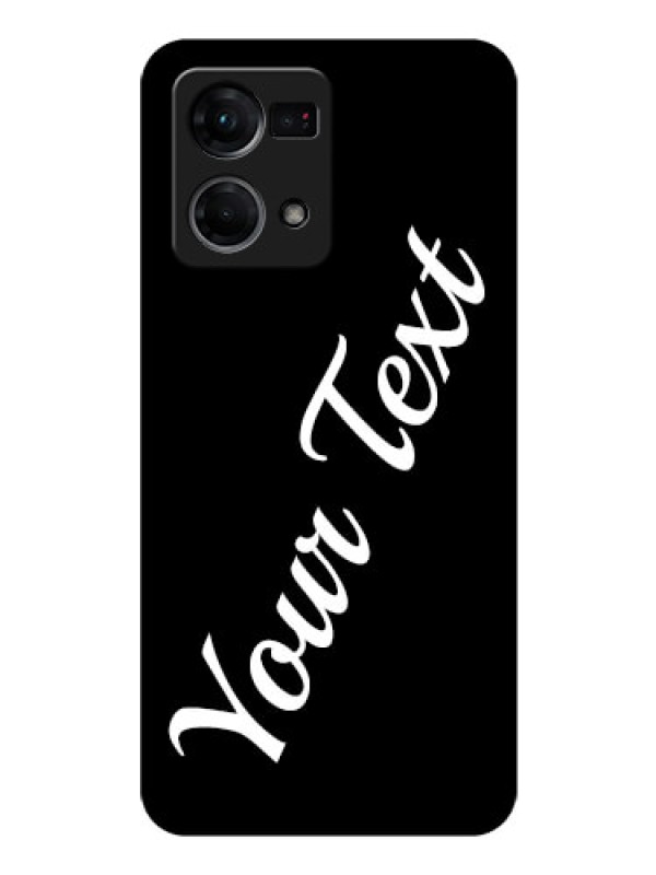 Custom Oppo F21s Pro Custom Glass Mobile Cover with Your Name