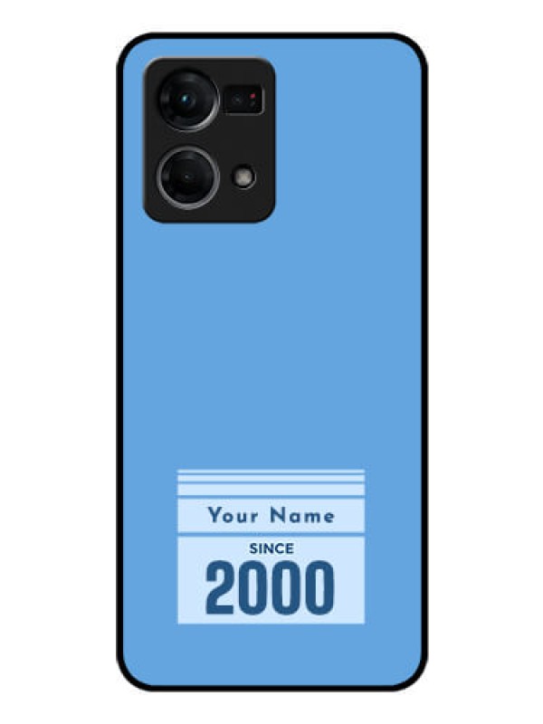 Custom Oppo F21s Pro Custom Glass Mobile Case - Custom Year of birth Design
