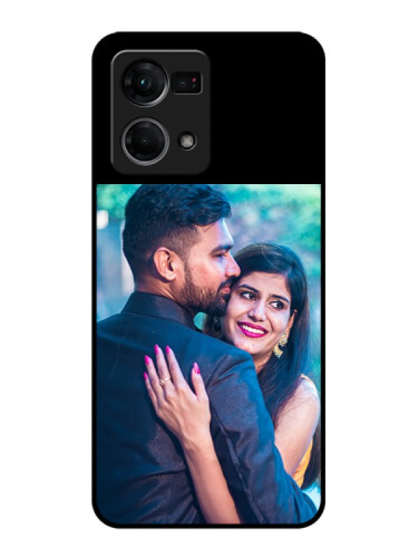 Custom Oppo F21S Pro Custom Glass Phone Case - Upload Full Picture With Custom Color Design