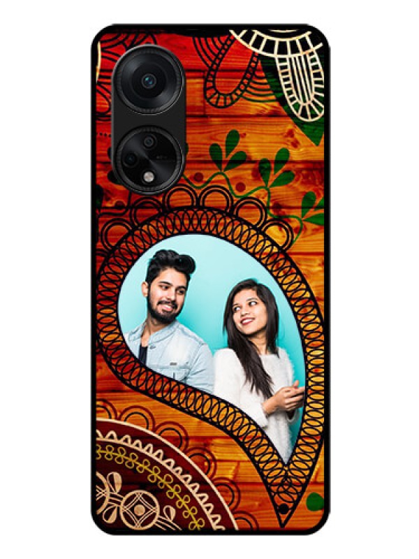 Custom Oppo F23 5G Personalized Glass Phone Case - Abstract Colorful Design