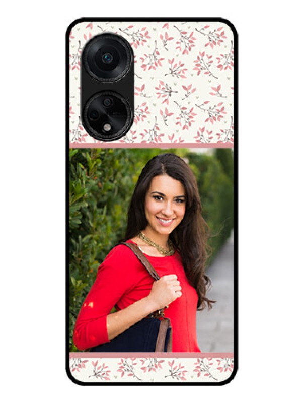 Custom Oppo F23 5G Custom Glass Phone Case - Premium Floral Design