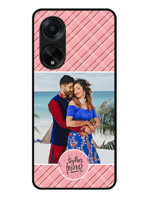 Custom Oppo F23 5G Personalized Glass Phone Case - Together Forever Design