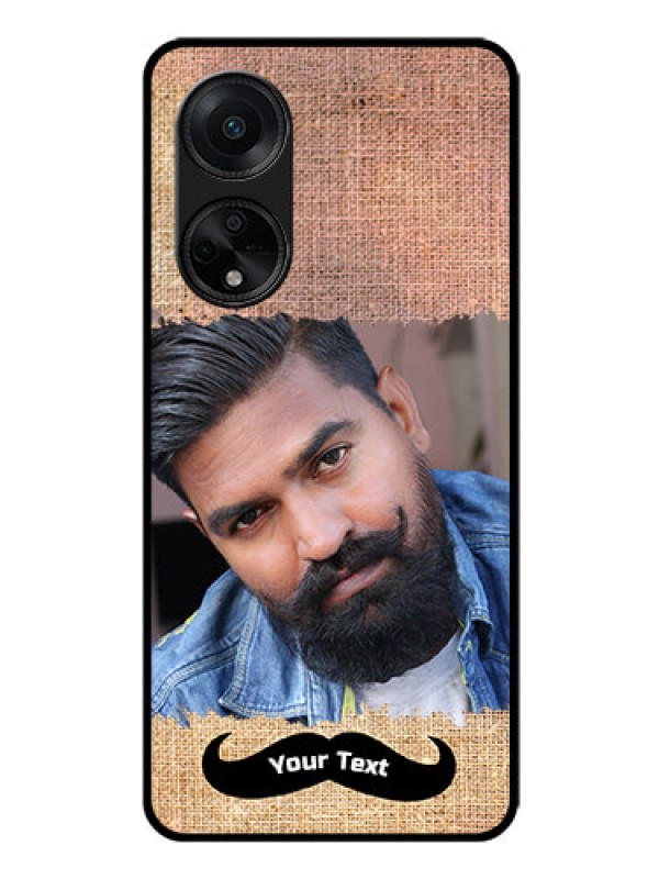 Custom Oppo F23 5G Personalized Glass Phone Case - with Texture Design