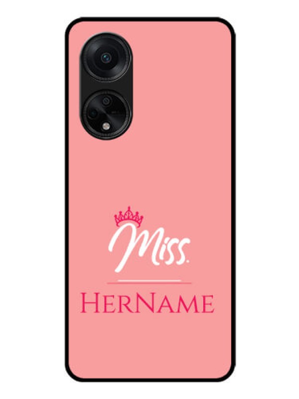Custom Oppo F23 5G Custom Glass Phone Case Mrs with Name