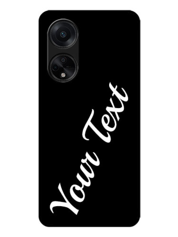 Custom Oppo F23 5G Custom Glass Mobile Cover with Your Name