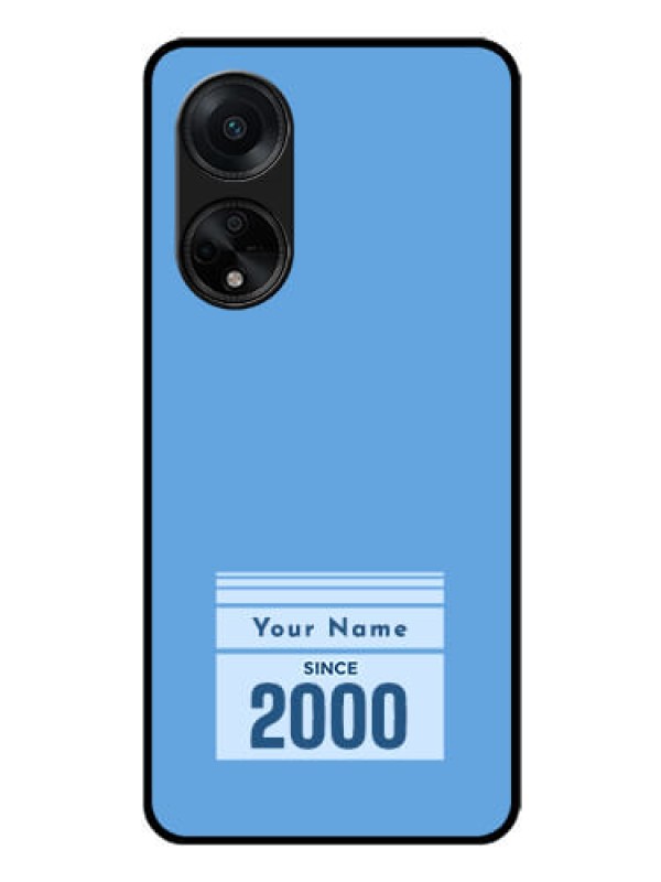 Custom Oppo F23 5G Custom Glass Mobile Case - Custom Year of birth Design