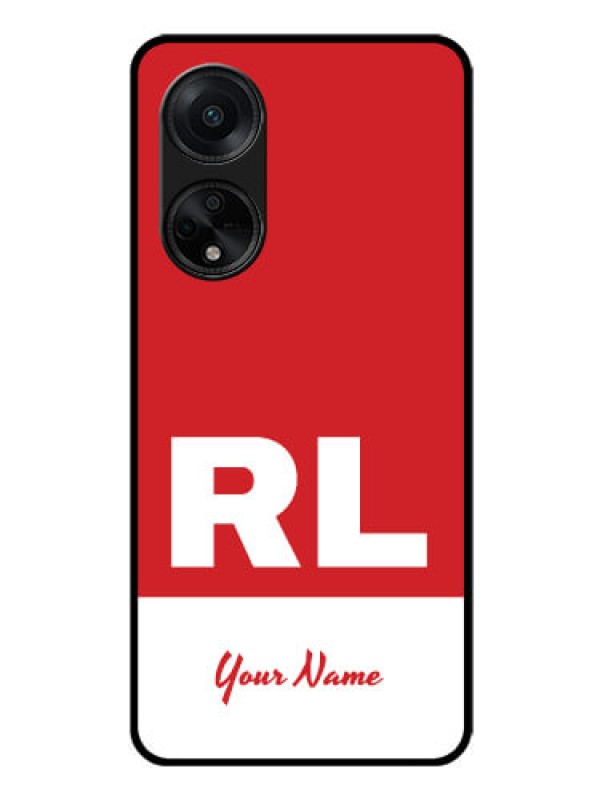 Custom Oppo F23 5G Personalized Glass Phone Case - dual tone custom text Design