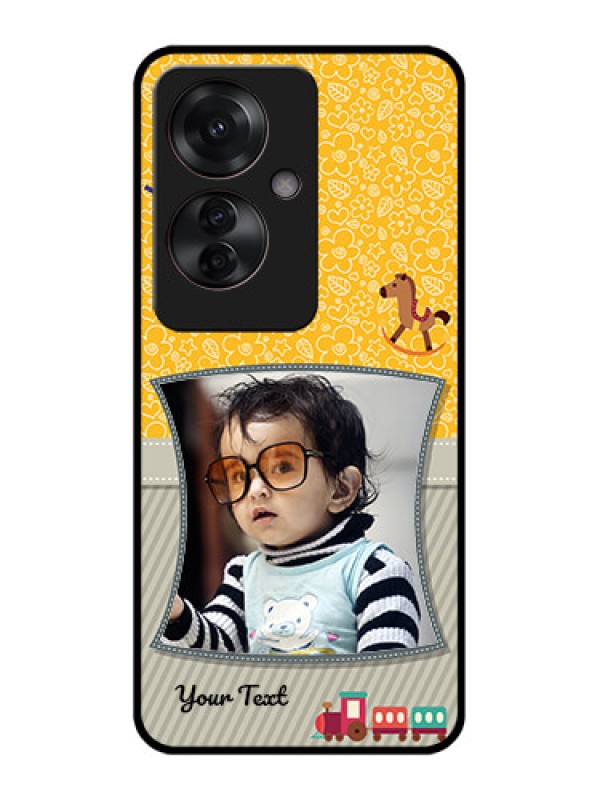 Custom Oppo F25 Pro 5G Custom Glass Phone Case - Baby Picture Upload Design