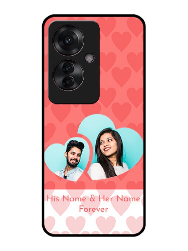 Custom Oppo F25 Pro 5G Custom Glass Phone Case - Couple Pic Upload Design