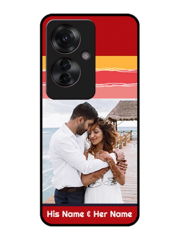 Custom Oppo F25 Pro 5G Custom Glass Phone Case - Colorful Case Design
