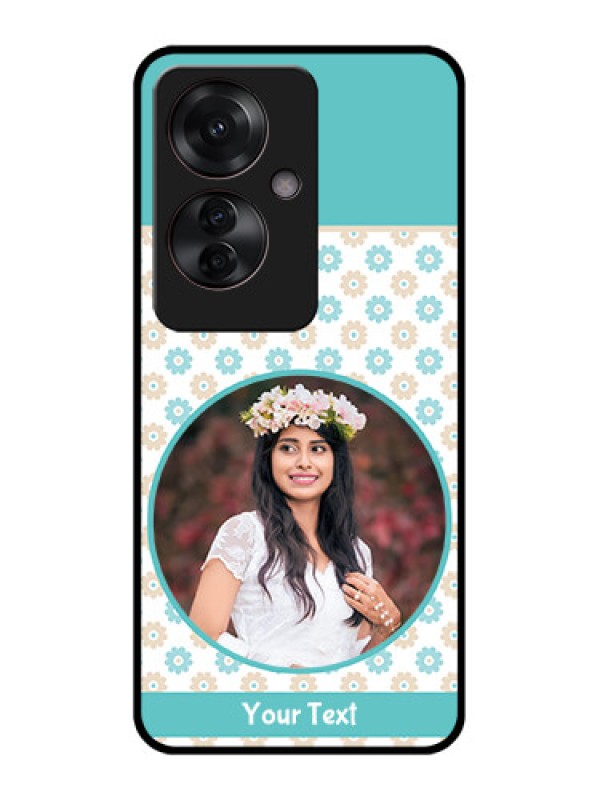 Custom Oppo F25 Pro 5G Custom Glass Phone Case - Beautiful Flowers Design