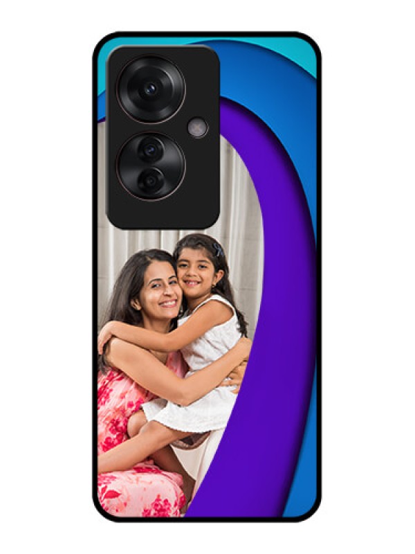 Custom Oppo F25 Pro 5G Custom Glass Phone Case - Simple Pattern Design