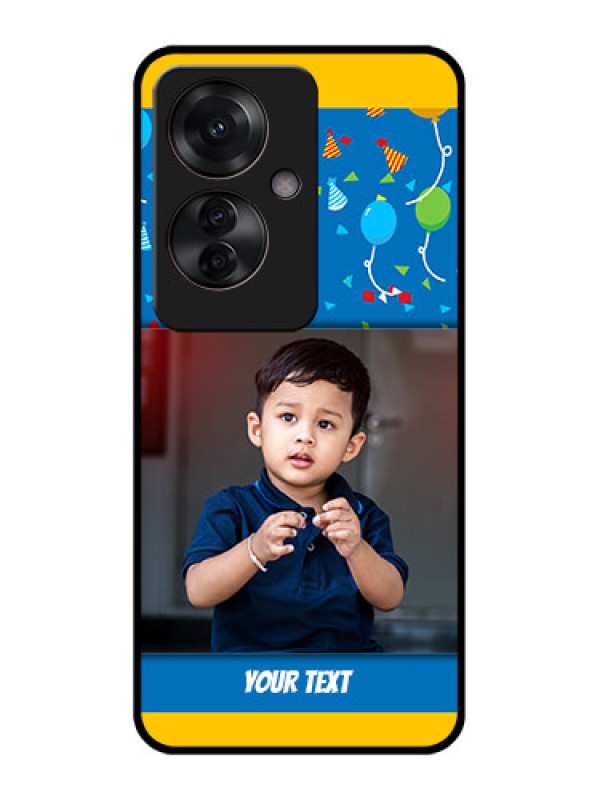 Custom Oppo F25 Pro 5G Custom Glass Phone Case - Birthday Wishes Design