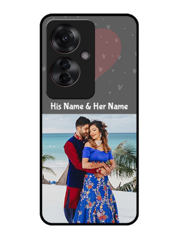Custom Oppo F25 Pro 5G Custom Glass Phone Case - Buy Love Design With Photo Online