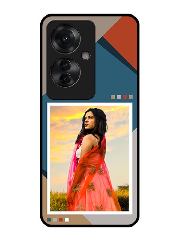 Custom Oppo F25 Pro 5G Custom Glass Phone Case - Retro Color Pallet Design