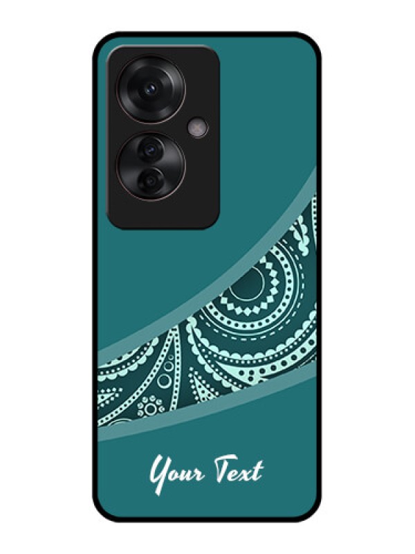 Custom Oppo F25 Pro 5G Custom Glass Phone Case - Semi Visible Floral Design