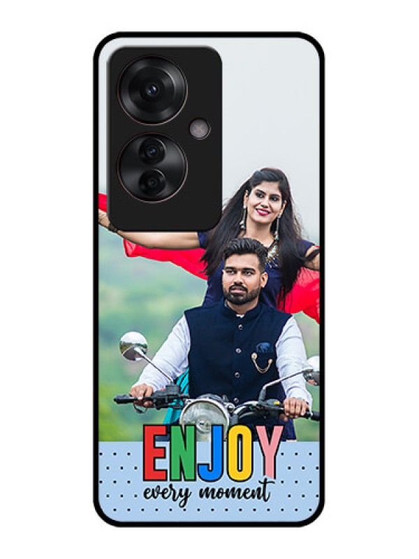 Custom Oppo F25 Pro 5G Custom Glass Phone Case - Enjoy Every Moment Design