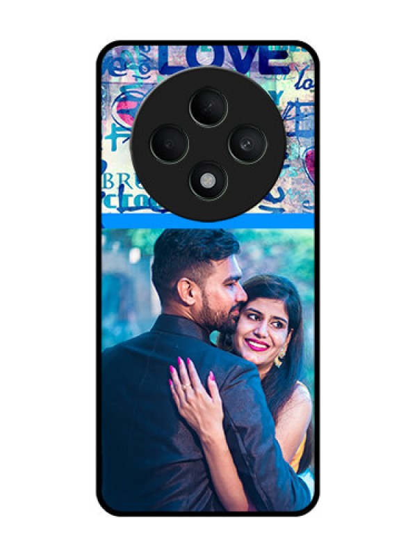 Custom Oppo F27 5G Custom Glass Phone CaseColorful Love Design