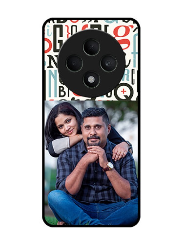 Custom Oppo F27 5G Custom Glass Phone CaseAlphabet Design
