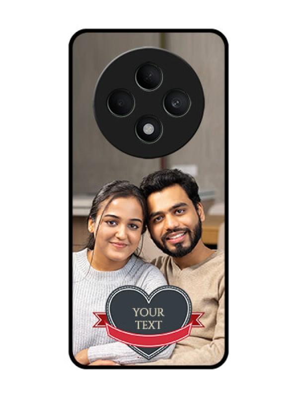 Custom Oppo F27 5G Custom Glass Phone CaseJust Married Couple Design