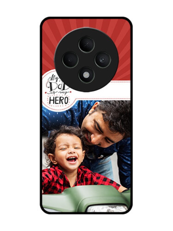 Custom Oppo F27 5G Custom Glass Phone CaseMy Dad Hero Design