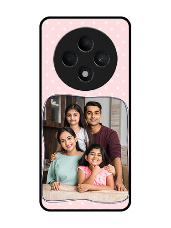 Custom Oppo F27 5G Custom Glass Phone CaseFamily With Dots Design