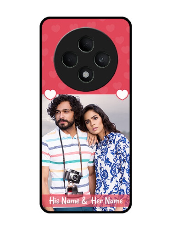 Custom Oppo F27 5G Custom Glass Phone CaseSimple Love Design
