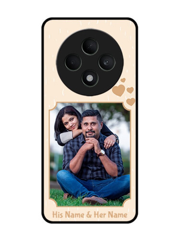 Custom Oppo F27 5G Custom Glass Phone CaseWith Confetti Love Design