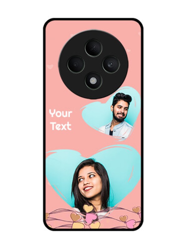 Custom Oppo F27 5G Custom Glass Phone CaseLove Doodle Design