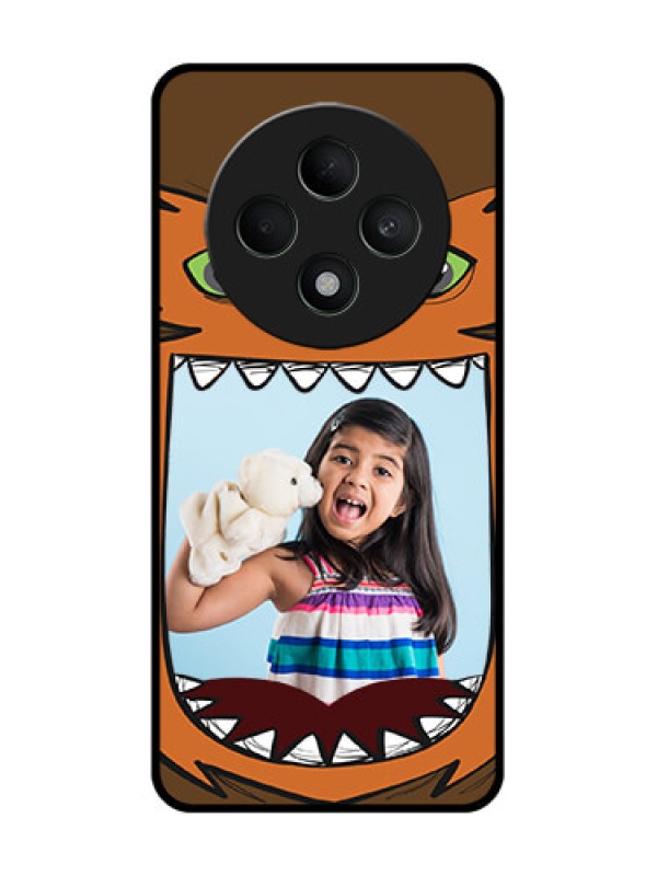 Custom Oppo F27 5G Custom Glass Phone CaseOwl Monster Back Case Design