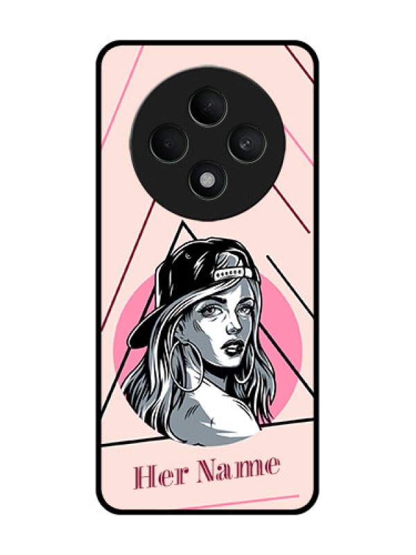 Custom Oppo F27 5G Custom Glass Phone CaseRockstar Girl Design
