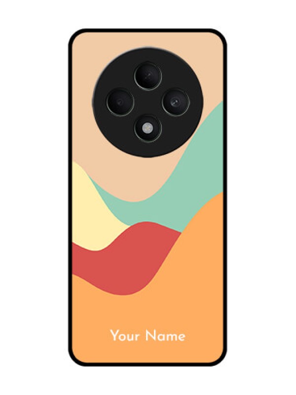 Custom Oppo F27 5G Custom Glass Phone CaseOcean Waves Multi - Colour Design