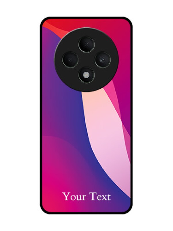 Custom Oppo F27 5G Custom Glass Phone CaseDigital Abstract Overlap Design