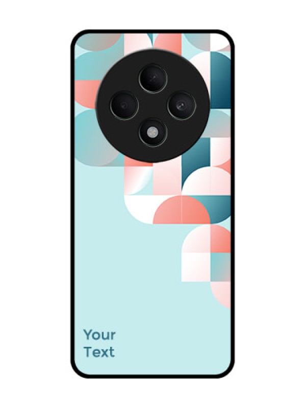Custom Oppo F27 5G Custom Glass Phone CaseStylish Semi - Circle Pattern Design