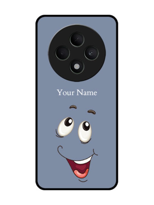 Custom Oppo F27 5G Custom Glass Phone CaseLaughing Cartoon Face Design