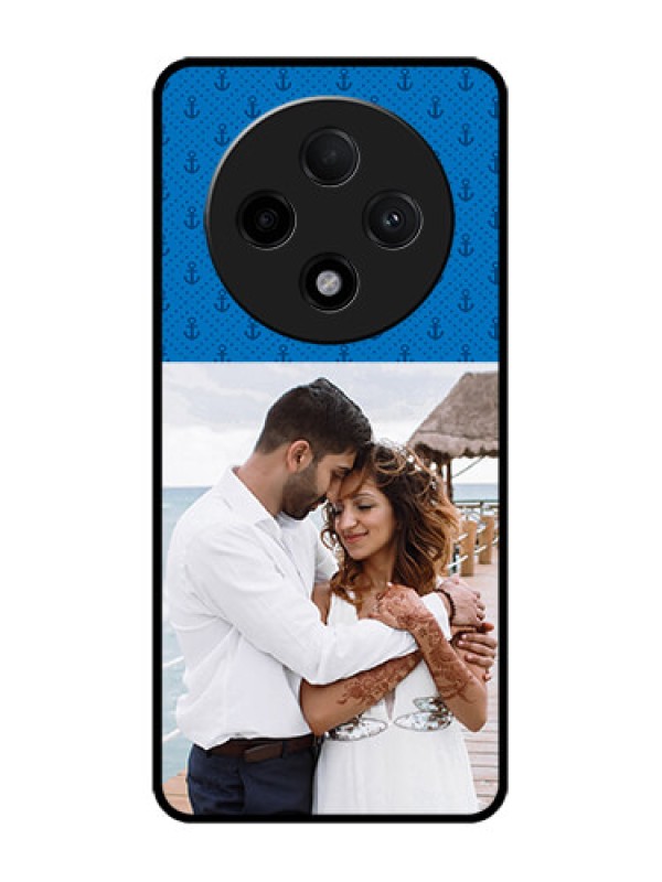 Custom Oppo F27 Pro Plus 5G Custom Glass Phone CaseBlue Anchors Design