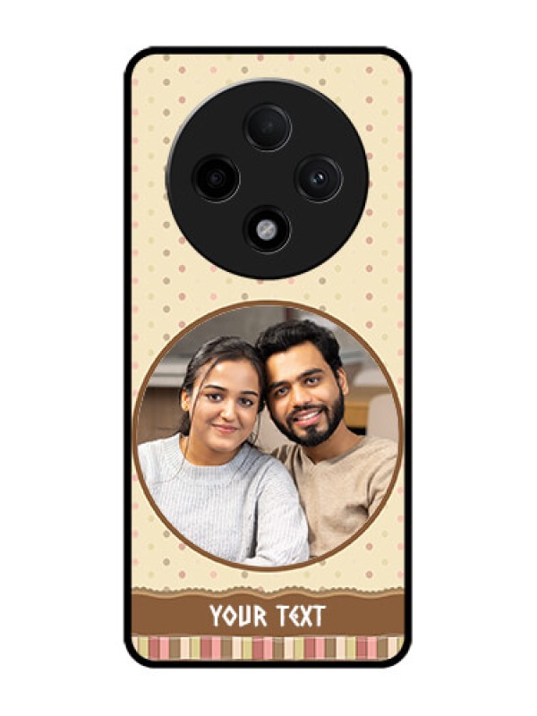 Custom Oppo F27 Pro Plus 5G Custom Glass Phone CaseBrown Dotted Mobile Case Design