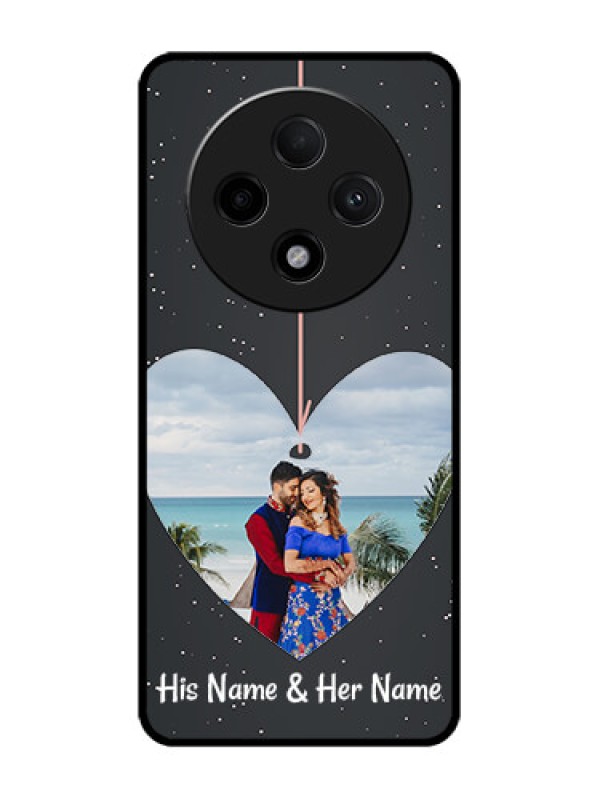 Custom Oppo F27 Pro Plus 5G Custom Glass Phone CaseHanging Heart Design
