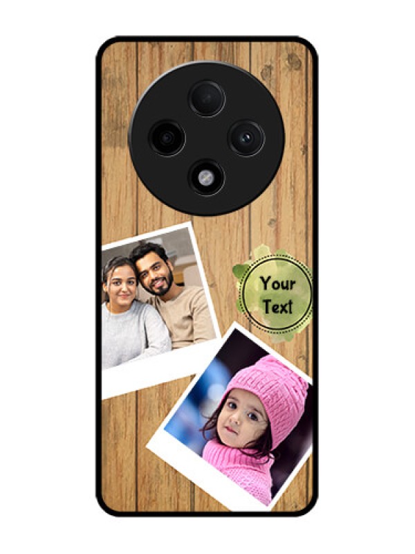 Custom Oppo F27 Pro Plus 5G Custom Glass Phone CaseWooden Texture Design