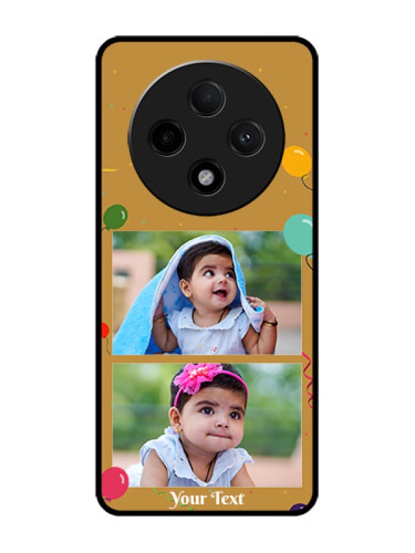 Custom Oppo F27 Pro Plus 5G Custom Glass Phone CaseImage Holder With Birthday Celebrations Design