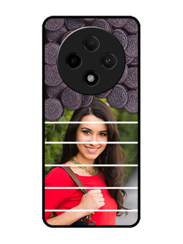 Custom Oppo F27 Pro Plus 5G Custom Glass Phone CaseWith Oreo Biscuit Design