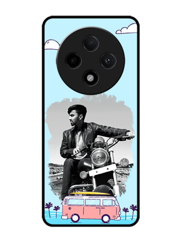 Custom Oppo F27 Pro Plus 5G Custom Glass Phone CaseTravel and Adventure Design