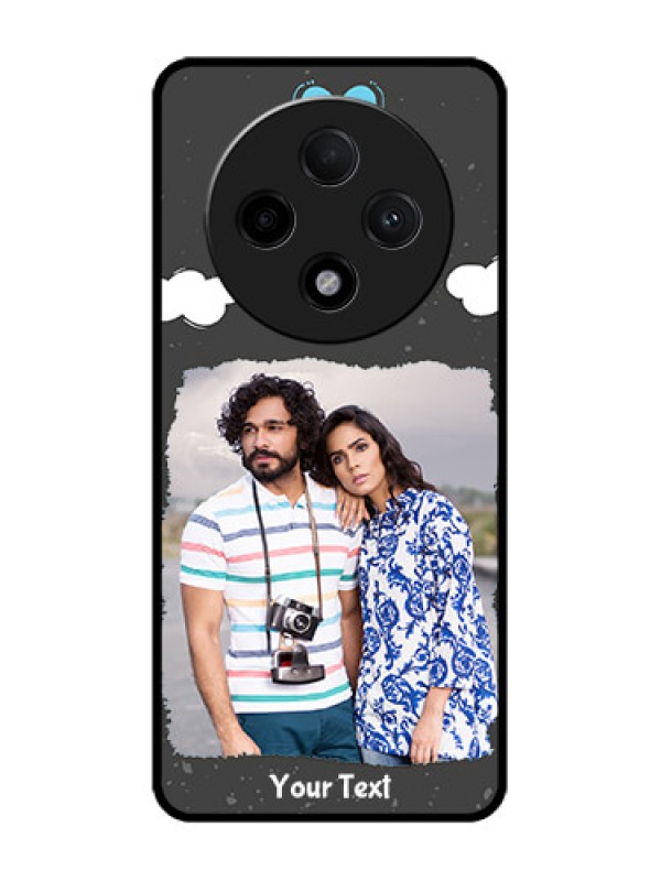 Custom Oppo F27 Pro Plus 5G Custom Glass Phone CaseSplashes With Love Doodles Design
