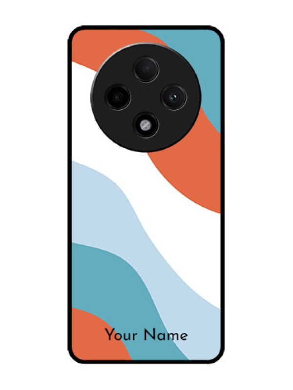 Custom Oppo F27 Pro Plus 5G Custom Glass Phone CaseColoured Waves Design